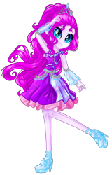 Size: 1260x1964 | Tagged: safe, artist:gihhbloonde, derpibooru import, oc, oc only, equestria girls, base used, clothes, eyelashes, female, high heels, shoes, simple background, skirt, smiling, solo, transparent background