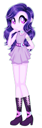 Size: 888x2664 | Tagged: safe, artist:fantarianna, derpibooru import, oc, oc only, equestria girls, boots, clothes, equestria girls-ified, eyelashes, female, hand on hip, high heel boots, shoes, simple background, skirt, smiling, solo, transparent background