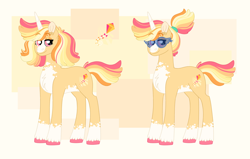 Size: 5000x3184 | Tagged: safe, artist:queenderpyturtle, derpibooru import, oc, oc:sarsaparilla sassafras, pony, unicorn, female, mare, solo, sunglasses