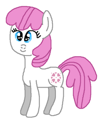Size: 465x549 | Tagged: safe, artist:brobbol, derpibooru import, baby sundance, earth pony, pony, g1, g4, baby, baby pony, baby sundawwnce, cute, female, filly, foal, g1 to g4, generation leap, ms paint, paint.net, simple background, smiling, solo, white background