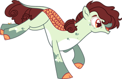 Size: 2686x1753 | Tagged: safe, artist:kurosawakuro, derpibooru import, oc, hybrid, magical threesome spawn, male, offspring, parent:autumn blaze, parent:marble pie, parent:trouble shoes, simple background, solo, transparent background