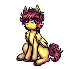 Size: 566x517 | Tagged: safe, artist:deyogee, derpibooru import, oc, oc only, pegasus, lucky number seven, simple background, solo, transparent background, unshorn fetlocks