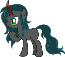 Size: 7906x6972 | Tagged: safe, artist:shootingstarsentry, derpibooru import, oc, oc only, oc:nightshade (digimonlover101), changepony, hybrid, absurd resolution, female, interspecies offspring, offspring, parent:king sombra, parent:queen chrysalis, parents:chrysombra, simple background, solo, transparent background, vector