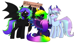 Size: 3840x2160 | Tagged: safe, artist:avrameow, artist:dojo, artist:sinrinf, derpibooru import, oc, oc only, oc:flysoul dragon, dragon, pegasus, pony, 2022 community collab, derpibooru community collaboration, simple background, transparent background