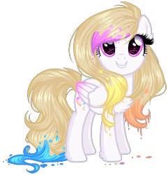 Size: 924x958 | Tagged: safe, artist:gihhbloonde, derpibooru import, oc, oc only, pegasus, pony, base used, chest fluff, eyelashes, female, grin, mare, paint, pegasus oc, simple background, smiling, solo, transparent background, wings