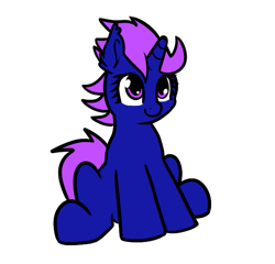 Size: 573x550 | Tagged: safe, artist:neuro, oc, oc only, pony, unicorn, female, horn, mare, simple background, sitting, solo, transparent background, unicorn oc