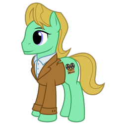 Size: 2500x2500 | Tagged: safe, artist:terminalhash, derpibooru import, oc, oc only, oc:kokovin93, earth pony, pony, clothes, digital art, jacket, male, simple background, solo, stallion, transparent background, vector