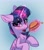 Size: 1772x2000 | Tagged: safe, artist:taneysha, derpibooru import, twilight sparkle, twilight sparkle (alicorn), alicorn, pony, blushing, burger, chest fluff, female, food, hay burger, ketchup, levitation, looking at you, magic, mare, messy eating, open mouth, sauce, solo, telekinesis, that pony sure does love burgers, twilight burgkle