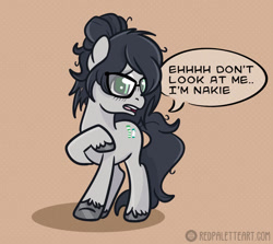 Size: 947x844 | Tagged: safe, artist:redpalette, derpibooru import, oc, oc only, earth pony, pony, solo, we don't normally wear clothes