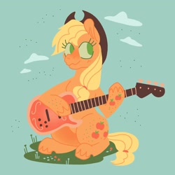 Size: 2048x2048 | Tagged: safe, artist:pastacrylic, derpibooru import, applejack, earth pony, pony, solo