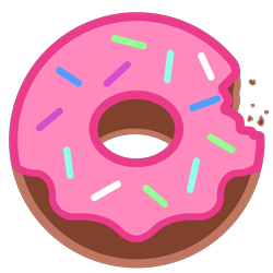 Size: 3000x3000 | Tagged: safe, artist:pizzamovies, derpibooru import, cutie mark, cutie mark only, donut, food, no pony, simple background, sprinkles, transparent background