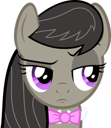 Size: 2284x2625 | Tagged: safe, artist:darkoverlords, derpibooru import, octavia melody, earth pony, pony, bowtie, female, high res, raised eyebrow, simple background, transparent background, vector