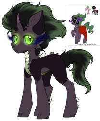 Size: 1409x1696 | Tagged: safe, artist:beamybutt, derpibooru import, king sombra, spike, oc, dracony, dragon, hybrid, pony, unicorn, base used, ear fluff, ears, magical gay spawn, male, offspring, parent:king sombra, parent:spike, simple background, sombra eyes, stallion, transparent background, winged spike, wings