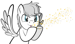 Size: 1920x1137 | Tagged: safe, artist:alexdti, derpibooru import, oc, oc only, oc:north ice, pegasus, pony, glitter, male, simple background, solo, stallion, transparent background