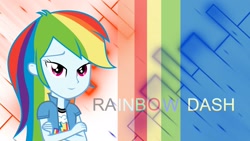 Size: 1920x1080 | Tagged: safe, artist:asrafpie, derpibooru import, rainbow dash, equestria girls, wallpaper