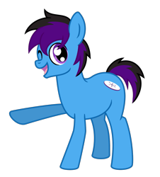 Size: 1221x1352 | Tagged: safe, artist:banquo0, derpibooru import, oc, oc only, oc:banquo, earth pony, pony, 2022 community collab, derpibooru community collaboration, male, one eye closed, simple background, solo, transparent background, wink