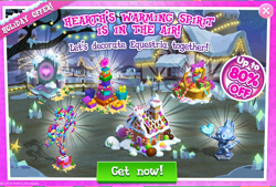 Size: 1032x696 | Tagged: safe, derpibooru import, advertisement, christmas, gameloft, holiday, official, sale