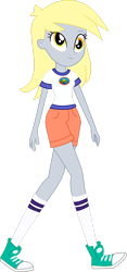 Size: 1280x2741 | Tagged: safe, artist:marcorulezzz, derpibooru import, derpy hooves, equestria girls, legend of everfree, camp everfree outfits, simple background, solo, transparent background, vector