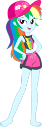 Size: 1280x3837 | Tagged: safe, artist:marcorulezzz, derpibooru import, rainbow dash, better together, equestria girls, forgotten friendship, belly button, clothes, simple background, sleeveless, solo, swimsuit, transparent background, vector