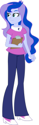 Size: 1280x4066 | Tagged: safe, artist:marcorulezzz, derpibooru import, princess luna, vice principal luna, equestria girls, clipboard, simple background, solo, transparent background, vector