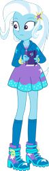 Size: 1280x4435 | Tagged: safe, artist:marcorulezzz, derpibooru import, trixie, equestria girls, book, simple background, solo, transparent background, vector