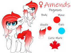 Size: 8000x6000 | Tagged: safe, artist:skylarpalette, derpibooru import, oc, oc only, oc:amends, pegasus, pony, absurd resolution, blue eyes, canada, canadian, chest fluff, clothes, cute, ear fluff, ears, eye clipping through hair, female, fluffy, grin, hoodie, mare, multeity, no shading, ocbetes, pegasus oc, pegasus wings, raised hoof, raised leg, reference, reference sheet, simple background, smiling, solo, transparent background, wings