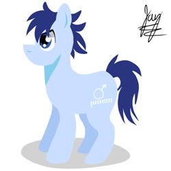 Size: 1000x1000 | Tagged: safe, artist:jay_wackal, derpibooru import, oc, oc:p-21, earth pony, pony, fallout equestria, fallout equestria: project horizons, fanfic art, ibispaint x, lineless, male, simple