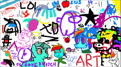 Size: 1271x714 | Tagged: safe, derpibooru exclusive, derpibooru import, lyra heartstrings, princess celestia, rainbow dash, twilight sparkle, oc, oc:fededash, unicorn, 1000 hours in ms paint, aggie.io, among us, apple, argentina, counter-strike, cruzada brony, drug use, flag, food, loss (meme), resistencia brony, smile face, smoking, spanish, stars, stick pony, sun, tongue, tongue out, uwu, zangya