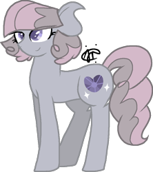 Size: 840x947 | Tagged: safe, artist:gallantserver, derpibooru import, oc, oc:quartzite, earth pony, female, magical lesbian spawn, mare, offspring, parent:maud pie, parent:pinkie pie, parents:pinkiemaud, product of incest, simple background, solo, transparent background