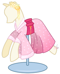 Size: 1393x1714 | Tagged: safe, artist:khimi-chan, derpibooru import, oc, oc only, base used, clothes, kimono (clothing), mannequin, no pony, simple background, solo, transparent background