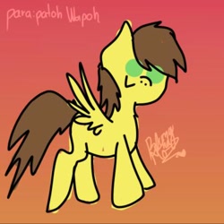 Size: 406x406 | Tagged: artist needed, safe, oc, oc:pato dash, pegasus, pony, 1000 hours in ms paint, male, smiling, solo