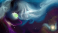 Size: 6222x3500 | Tagged: safe, artist:mixdaponies, derpibooru import, oc, oc:thelifeoncloud9, comet, galaxy, space, stars