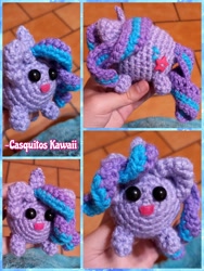 Size: 2048x2730 | Tagged: safe, artist:casquitos kawaii, derpibooru import, starlight glimmer, pony, unicorn, amigurumi, crochet, handmade, irl, photo, plushie, solo