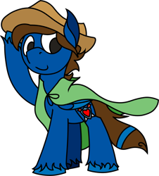 Size: 1773x1962 | Tagged: safe, artist:skookz, derpibooru import, oc, oc only, oc:fireblitz, pegasus, pony, cloak, clothes, hairband, hat, male, simple background, solo, stallion, transparent background, unshorn fetlocks, wind, wings