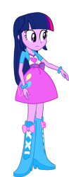 Size: 677x1723 | Tagged: safe, artist:dustinwatsongkx, derpibooru import, twilight sparkle, equestria girls, boots, clothes swap, high heel boots, shoes, simple background, solo, transparent background, vector