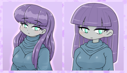 Size: 1365x786 | Tagged: safe, artist:batipin, derpibooru import, maud pie, equestria girls, anime, anime style, breasts, chibi, maud pies, solo