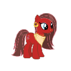 Size: 2048x2048 | Tagged: safe, artist:naturajellyfish, derpibooru import, earth pony, pony, high res, pixel art, simple background, solo, super chef judge pony, transparent background