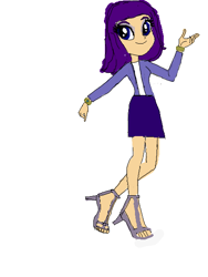 Size: 450x600 | Tagged: safe, derpibooru import, rarity, human, equestria girls, clothes, digital art, equestria girls-ified, fanfic art, female, humanized, open-toed shoes, short hair, simple background, skirt, solo, white background