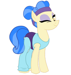 Size: 1455x1539 | Tagged: safe, artist:gmaplay, derpibooru import, sapphire shores, earth pony, pony, alternate hairstyle, simple background, solo, transparent background