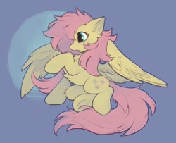 Size: 1516x1231 | Tagged: safe, artist:hioshiru, derpibooru import, fluttershy, pegasus, pony, chest fluff, cute, ear fluff, ears, elbow fluff, female, fluffy, mare, open mouth, profile, raised hoof, raised leg, shyabetes, solo, spread wings, wings