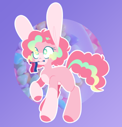 Size: 1976x2058 | Tagged: safe, artist:connorbal, derpibooru import, pinkie pie, earth pony, pony, alternate design, alternate hairstyle, bisexual pride flag, coat markings, pride, pride flag, solo