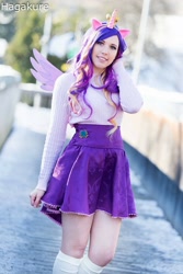 Size: 1365x2048 | Tagged: safe, artist:niv cosplay, derpibooru import, princess cadance, human, 2017, clothes, cosplay, costume, irl, irl human, photo, skirt, solo