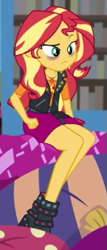 Size: 231x539 | Tagged: safe, derpibooru import, screencap, sunset shimmer, equestria girls, equestria girls series, holidays unwrapped, spoiler:eqg series (season 2), bags under eyes, blizzard or bust, cropped, solo