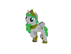 Size: 2048x1536 | Tagged: safe, artist:chanyhuman, derpibooru import, oc, oc only, oc:princess tree fairy, alicorn, pony, alicorn oc, alicorn princess, description, description is relevant, development, down syndrome, female, green hair, horn, positive body image, simple background, solo, white background, wings