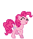 Size: 106x126 | Tagged: safe, artist:deathpwny, derpibooru import, pinkie pie, earth pony, pony, animated, desktop ponies, excited, gif, pixel art, simple background, solo, sprite, transparent background