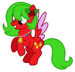 Size: 381x366 | Tagged: safe, artist:gihhbloonde, derpibooru import, oc, oc only, pegasus, pony, base used, colored wings, eyelashes, female, holly, jewelry, mare, necklace, needs more saturation, pegasus oc, simple background, smiling, solo, transparent background, two toned wings, wings