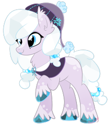 Size: 1496x1695 | Tagged: safe, artist:khimi-chan, derpibooru import, oc, oc only, earth pony, pony, earth pony oc, female, hat, hoof polish, mare, simple background, smiling, solo, transparent background