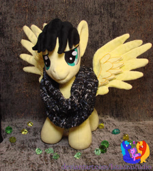 Size: 2304x2571 | Tagged: safe, artist:1stastrastudio, derpibooru import, oc, pegasus, pony, irl, photo, plushie, solo