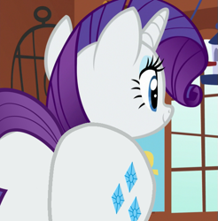 Size: 591x600 | Tagged: safe, derpibooru import, edit, edited screencap, screencap, rarity, pony, unicorn, butt, episode needed, female, large butt, mare, plot, rearity