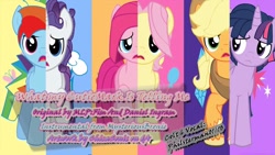 Size: 1280x720 | Tagged: safe, artist:philsterman, derpibooru import, applejack, applejack (male), bubble berry, butterscotch, dusk shine, elusive, fluttershy, pinkie pie, rainbow blitz, rainbow dash, rarity, twilight sparkle, earth pony, pegasus, pony, unicorn, magical mystery cure, cover, genderbent reenactment, group, male, music, my little colt, reenactment, reference, rule 63, song, stallion, what my cutie mark is telling me, youtube, youtube link, youtuber